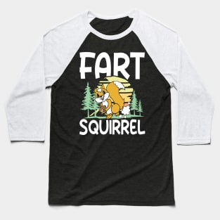 Fart Squirrel Baseball T-Shirt